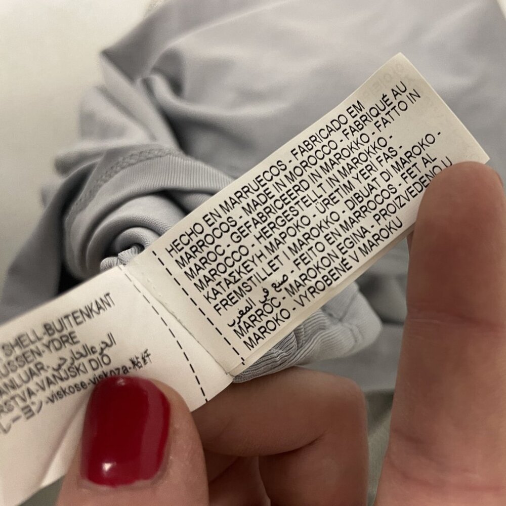 Zara Womens Metallic Thread Midi Dress Medium Silver Straight Neck 1131/821 NWT - Picture 11 of 16